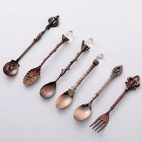 Vintage Dessert Royal Style  Cutlery Set - Fun Gifts & More