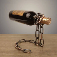 Magic Iron Chain Wine Bottle Holder - Fun Gifts & More