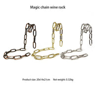 Magic Iron Chain Wine Bottle Holder - Fun Gifts & More