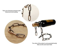 Magic Iron Chain Wine Bottle Holder - Fun Gifts & More