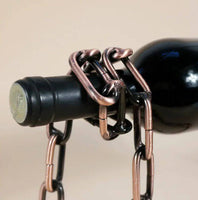 Magic Iron Chain Wine Bottle Holder - Fun Gifts & More