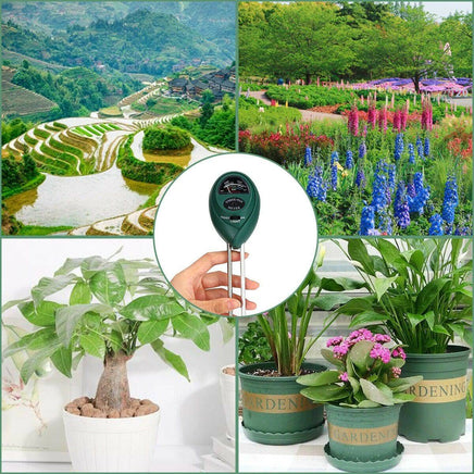 3 In1 Soil Tester Water PH Moisture Light Test Meter Kit For Garden Plant Flower - Fun Gifts & More