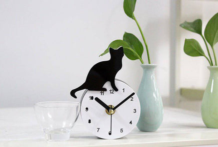 Cat 3D Refrigerator Clock Refrigerator Magnet Magnetic Wall Clock - Fun Gifts & More