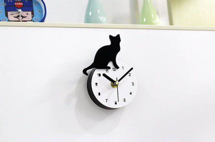 Cat 3D Refrigerator Clock Refrigerator Magnet Magnetic Wall Clock - Fun Gifts & More