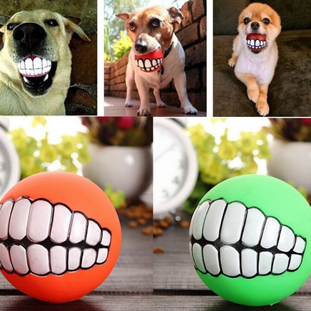 Pet Ball Teeth Silicon Chew Toys for Large Breeds - Fun Gifts & More