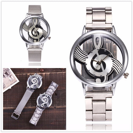 Women's Hollow Music Note Fashion Watch - Fun Gifts & More