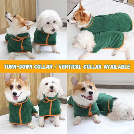 Super Absorbent Pet Bathrobe Towel - Fun Gifts & More