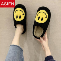 Cute Smile Pattern Fluffy Slippers - Fun Gifts & More