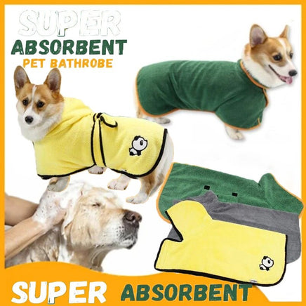 Super Absorbent Pet Bathrobe Towel - Fun Gifts & More