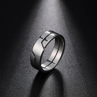 Silver Color Unisex Stainless Rings - Fun Gifts & More