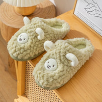 Plush Bedroom Cotton Fluffy Slippers - Fun Gifts & More