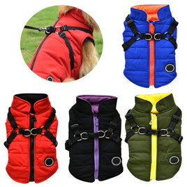 Waterproof Pet Coat With Harness - Fun Gifts & More