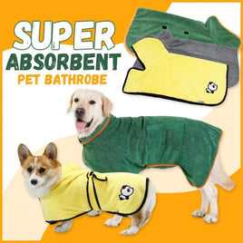 Super Absorbent Pet Bathrobe Towel - Fun Gifts & More