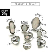 Antique Silver Color Rings Sets - Fun Gifts & More