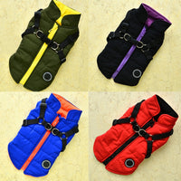 Waterproof Pet Coat With Harness - Fun Gifts & More