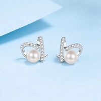 Freshwater Pearl Engagement Stud Earring - Fun Gifts & More