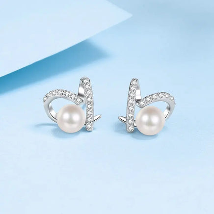 Freshwater Pearl Engagement Stud Earring - Fun Gifts & More