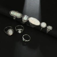 Antique Silver Color Rings Sets - Fun Gifts & More