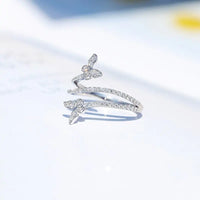 Silver Double Butterfly Rings - Fun Gifts & More