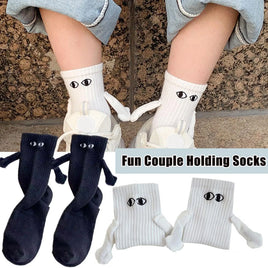 Magnetic Holding Hands Couple Socks - Fun Gifts & More