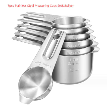 Stainless Steel Measuring Cups Set - Fun Gifts & More