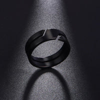 Silver Color Unisex Stainless Rings - Fun Gifts & More