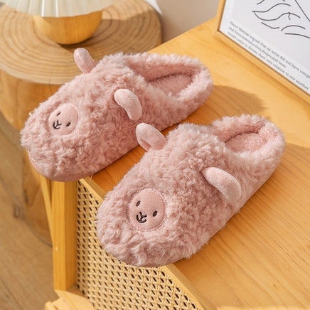 Plush Bedroom Cotton Fluffy Slippers - Fun Gifts & More