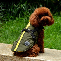 Waterproof Pet Coat With Harness - Fun Gifts & More