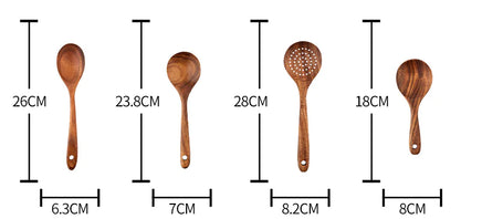 Handmade teak utensils - Fun Gifts & More