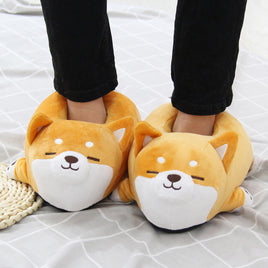 Puppy Home Plush Slippers - Fun Gifts & More