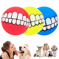 Pet Ball Teeth Silicon Chew Toys for Large Breeds - Fun Gifts & More