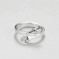 Personality Silver Plated Love Hug Rings - Fun Gifts & More