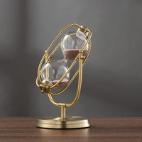 360° Rotating Metal Sand Hourglass - Fun Gifts & More