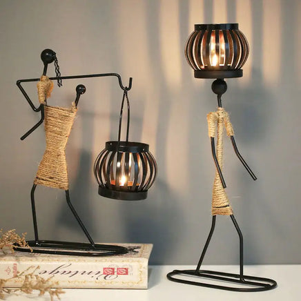 Nordic Metal Candlestick - Fun Gifts & More