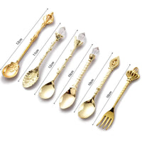 Vintage Dessert Royal Style  Cutlery Set - Fun Gifts & More