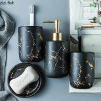 Nordic Matte Bathroom Accessories Set - Fun Gifts & More