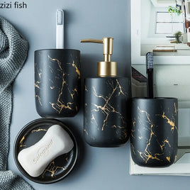 Nordic Matte Bathroom Accessories Set - Fun Gifts & More