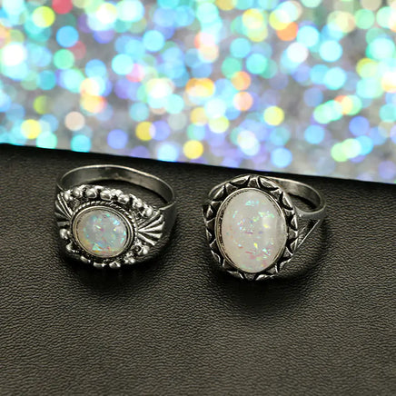 Antique Silver Color Rings Sets - Fun Gifts & More