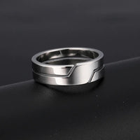 Silver Color Unisex Stainless Rings - Fun Gifts & More